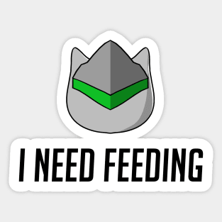 Kittenji "I need feeding" - Katsuwatch Sticker